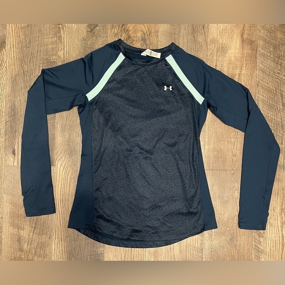 Under Armour Top Small Cold Gear Fitted Pullover Shirt Running Gym‎